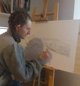 Nadège dessinatrice de Seconde Création