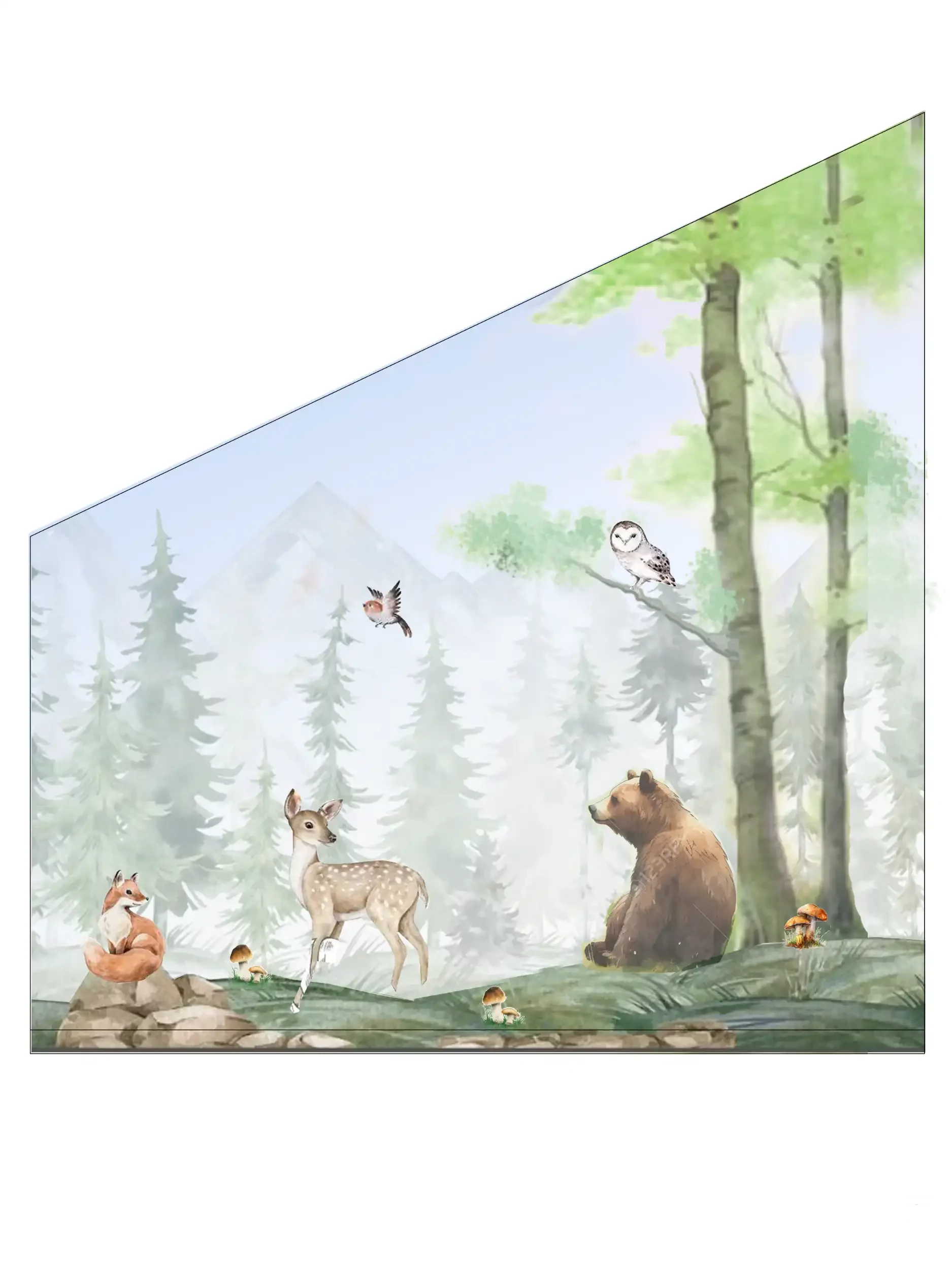 Visuel validé pour fresque murale d'une chambre d'enfant